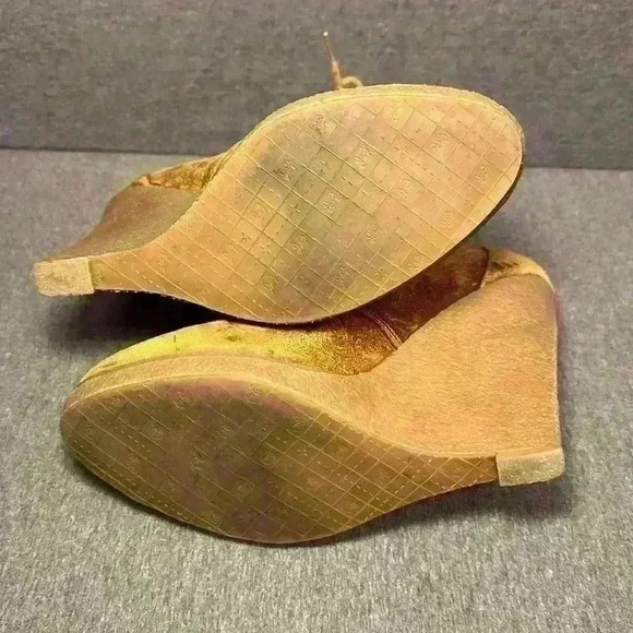 Enzo Angoliolini Leather Wedge High Heel Eaflory Rubber Ankle Boot  Wmns Size 9 - Picture 8 of 12